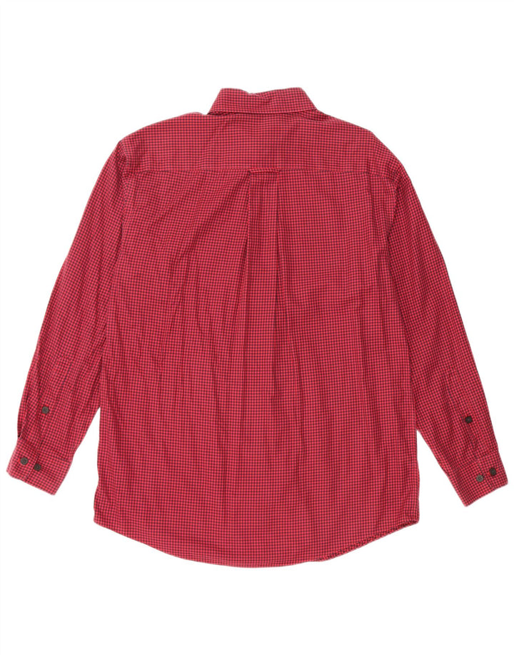 Chemise Homme Orvis Coton Vichy Rouge Moyen