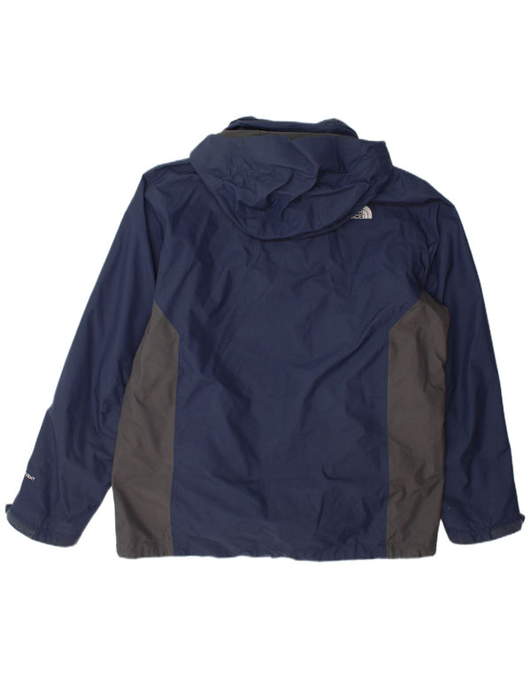 The North Face Veste coupe-vent à capuche pour homme UK 42 XL Bleu Colorblock
