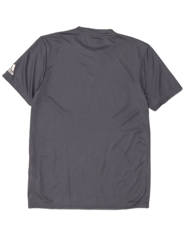 ADIDAS T-shirt Longwood Graphic pour hommes, petit, gris, polyester