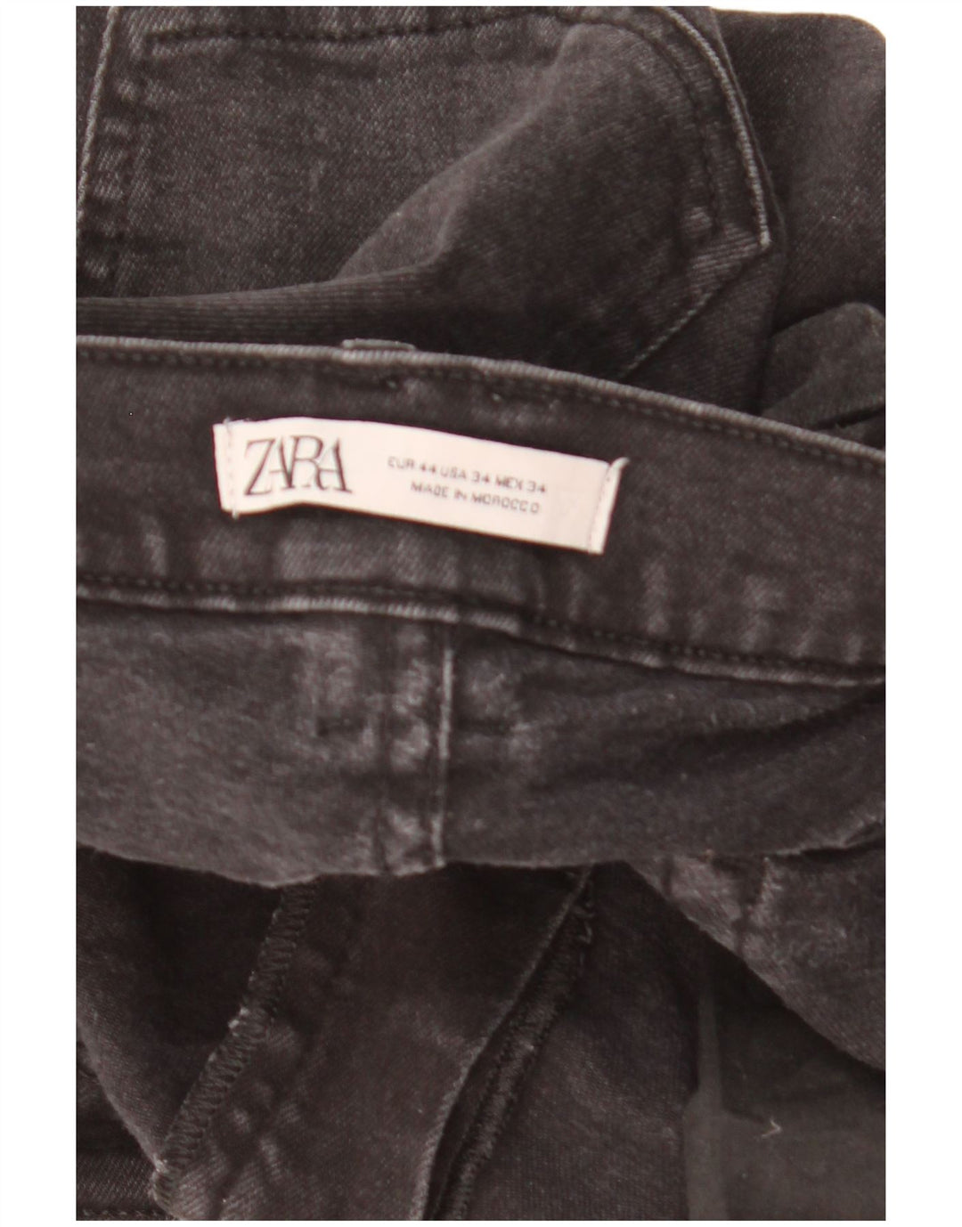 Zara Jean Slim Homme EU 44 Large W34 L31 Noir