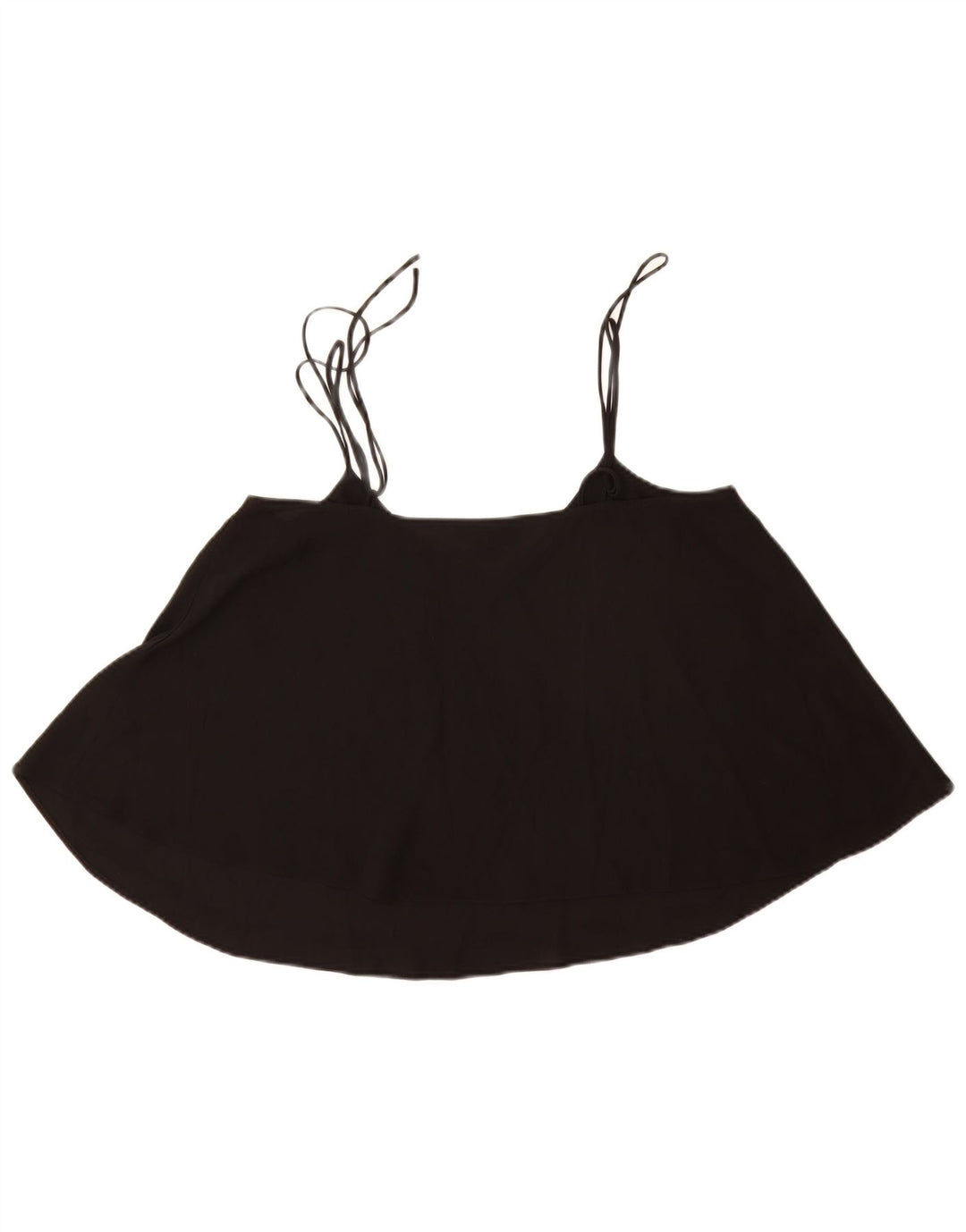 Topshop Femme Cami Top UK 12 Moyen Noir Polyester