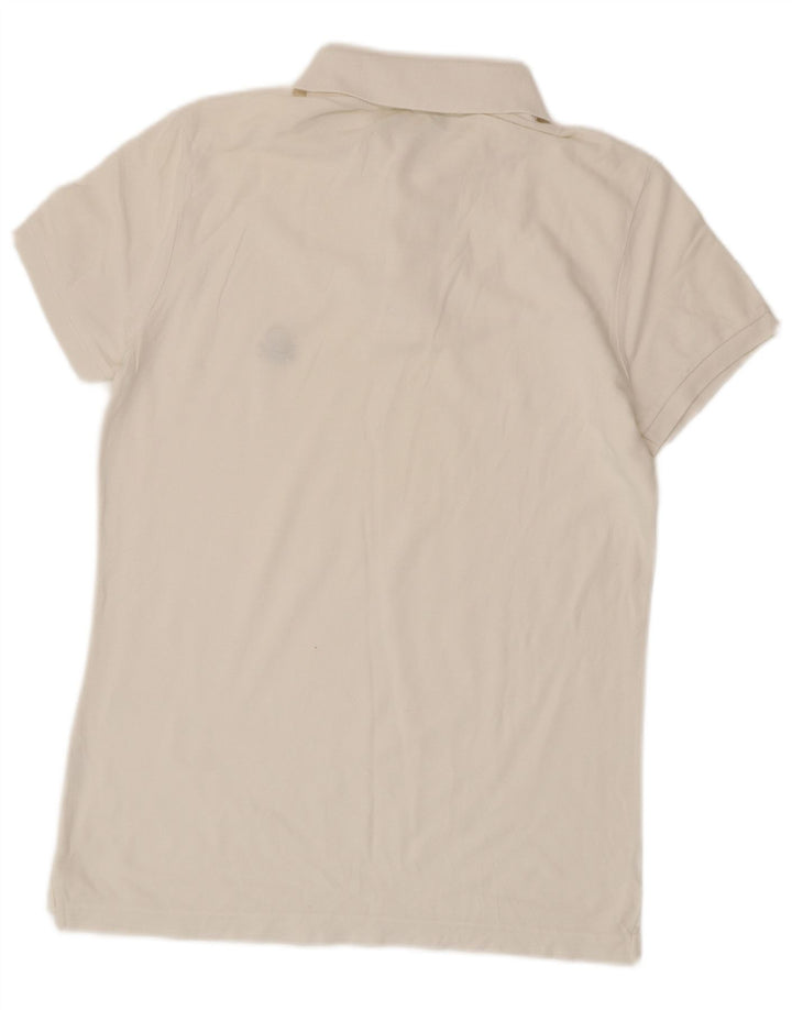 BENETTON Polo Homme Blanc Moyen