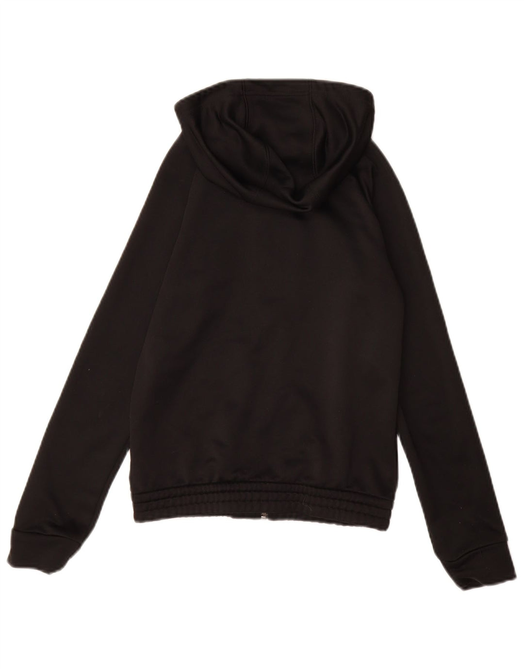 ADIDAS Pull à capuche zippé graphique pour filles 11-12 ans Noir Polyester