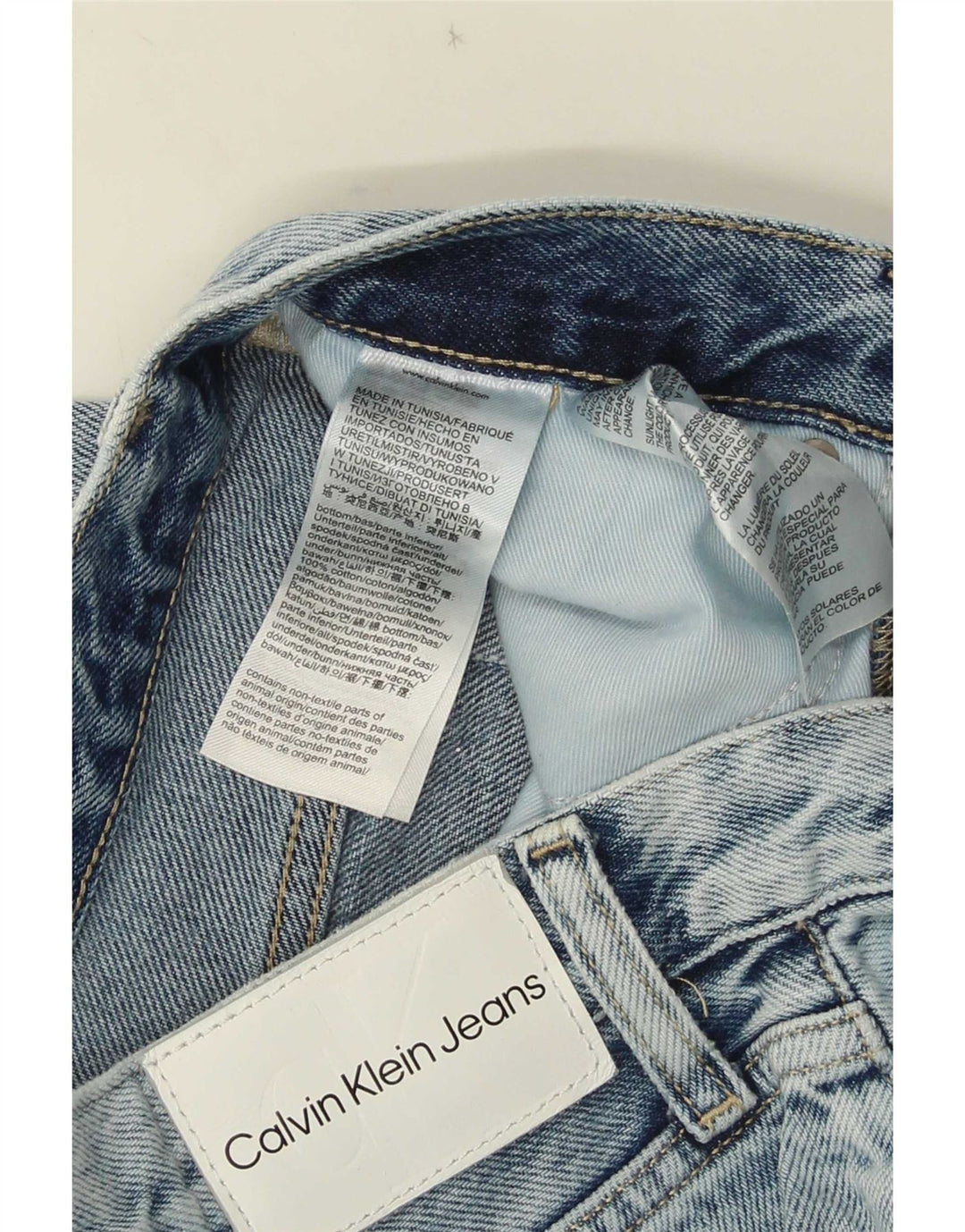 Calvin Klein Jean Bootcut Homme W30 L33 Bleu Coton