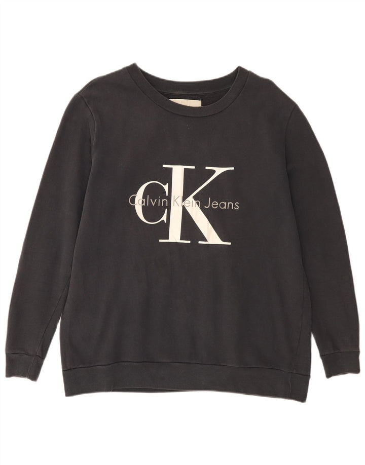 CALVIN KLEIN JEANS Sweat-shirt graphique pour homme Small Noir