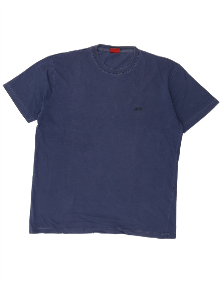 LEVI'S T-Shirt Homme Haut Large Bleu Coton