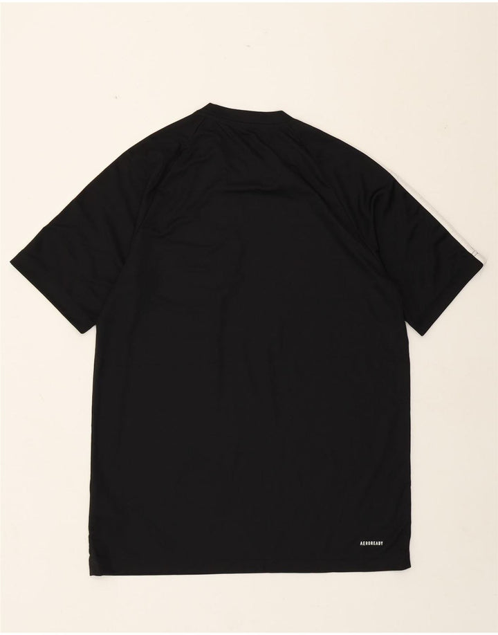 Adidas Hommes Aeroready T-Shirt Top Noir Moyen Polyester