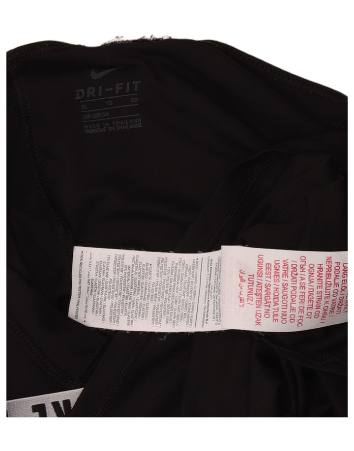 Nike Filles Dri Fit Graphic Débardeur 13-14 ans XL Noir Polyester