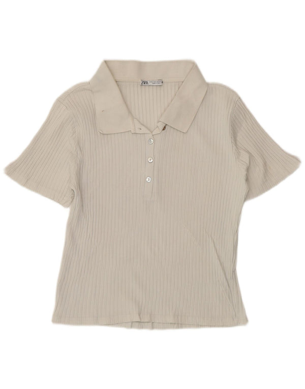 Zara Polo Femme UK 18 XL Blanc