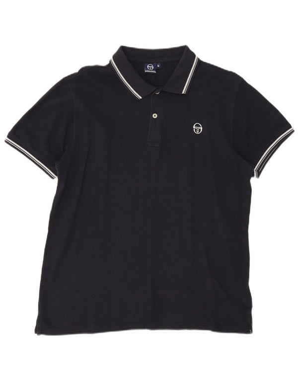 Sergio Tacchini Polo Homme Bleu Marine Moyen Coton