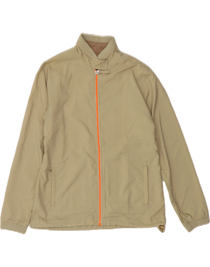 CHAMPION Womens Bomber Jacket UK 14 Medium Beige Vintage Champion and Second-Hand Champion from Messina Hembry 