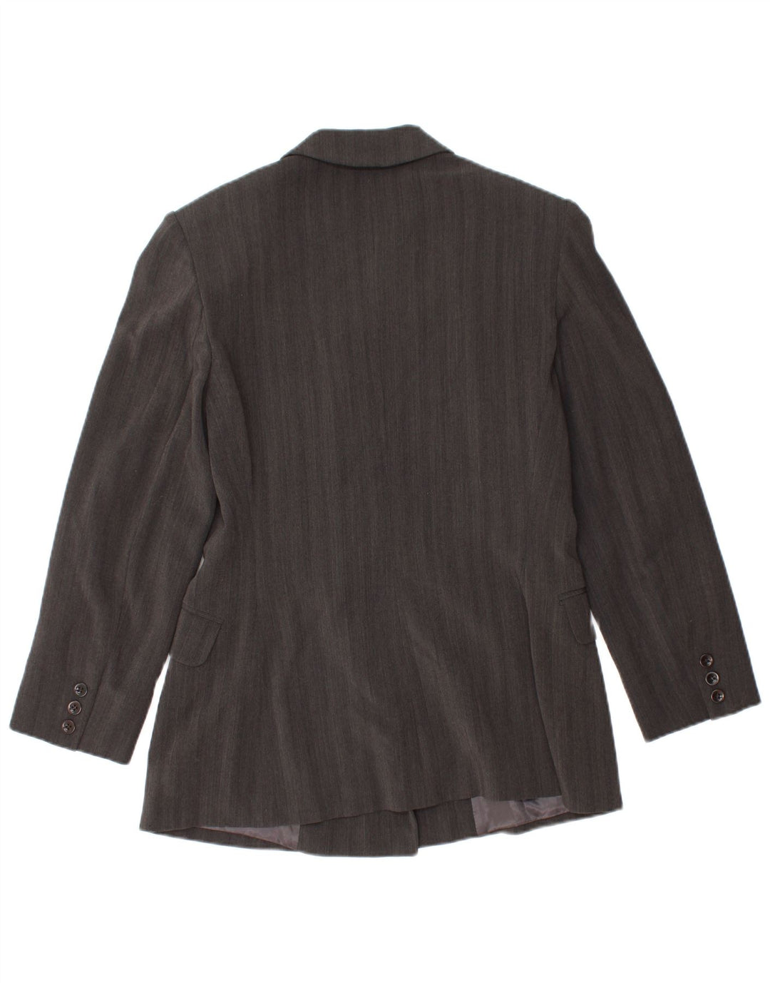 Sportmax Veste blazer double boutonnage pour femme UK 12 Gris moyen rayé