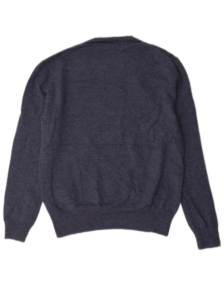 French Connection Pull Col Ras du Cou Homme Bleu Moyen Laine d'Agneau