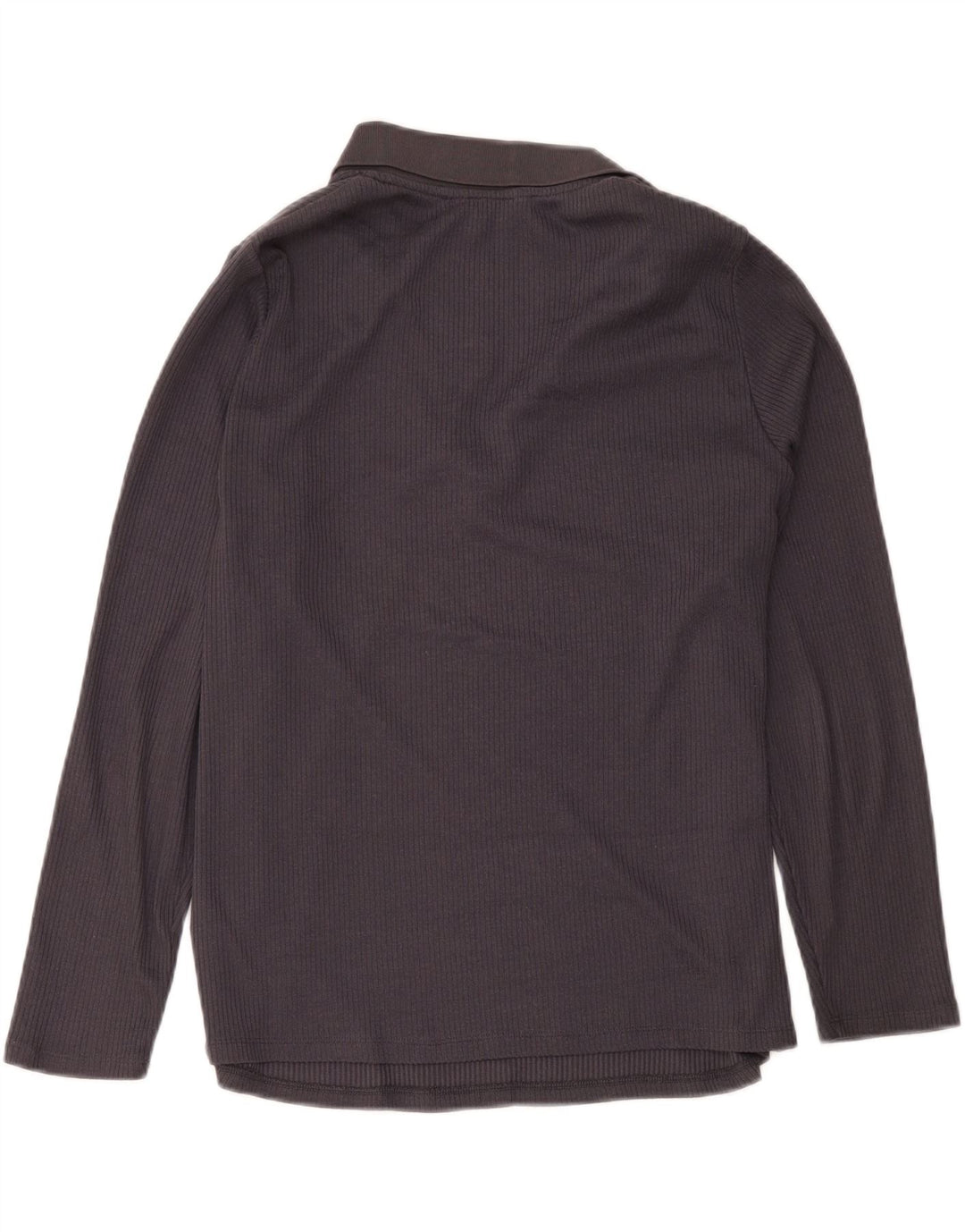 Marks & Spencer Polo à manches longues pour femme UK 20 2XL Gris Polyester