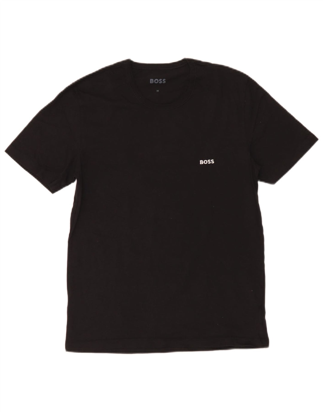 Hugo Boss Homme T-Shirt Top Coton Noir Moyen