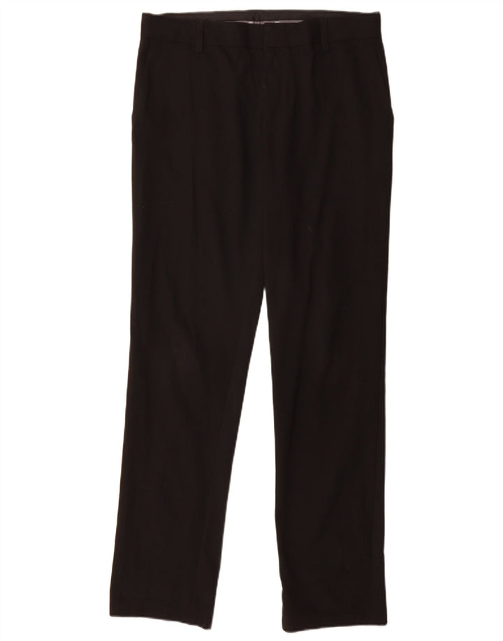 Marks & Spencer Pantalon de Costume Slim Garçon 14-15 Ans W30 L30 Noir Polyester