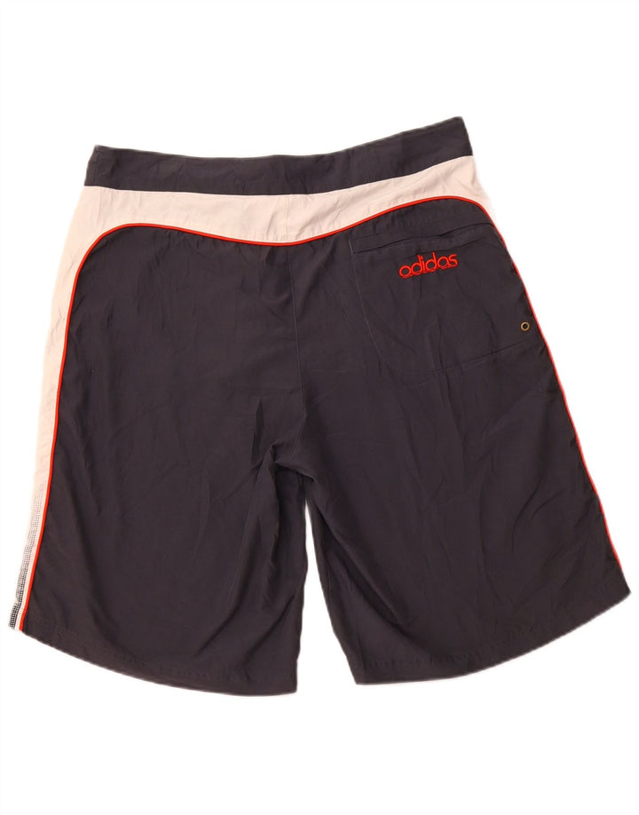 ADIDAS Short de bain homme en polyester color block gris moyen
