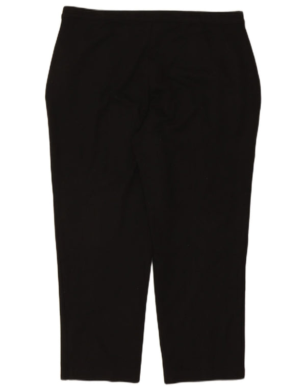 Marks & Spencer Pantalon court droit pour femme UK 18 XL W38 L25 Noir
