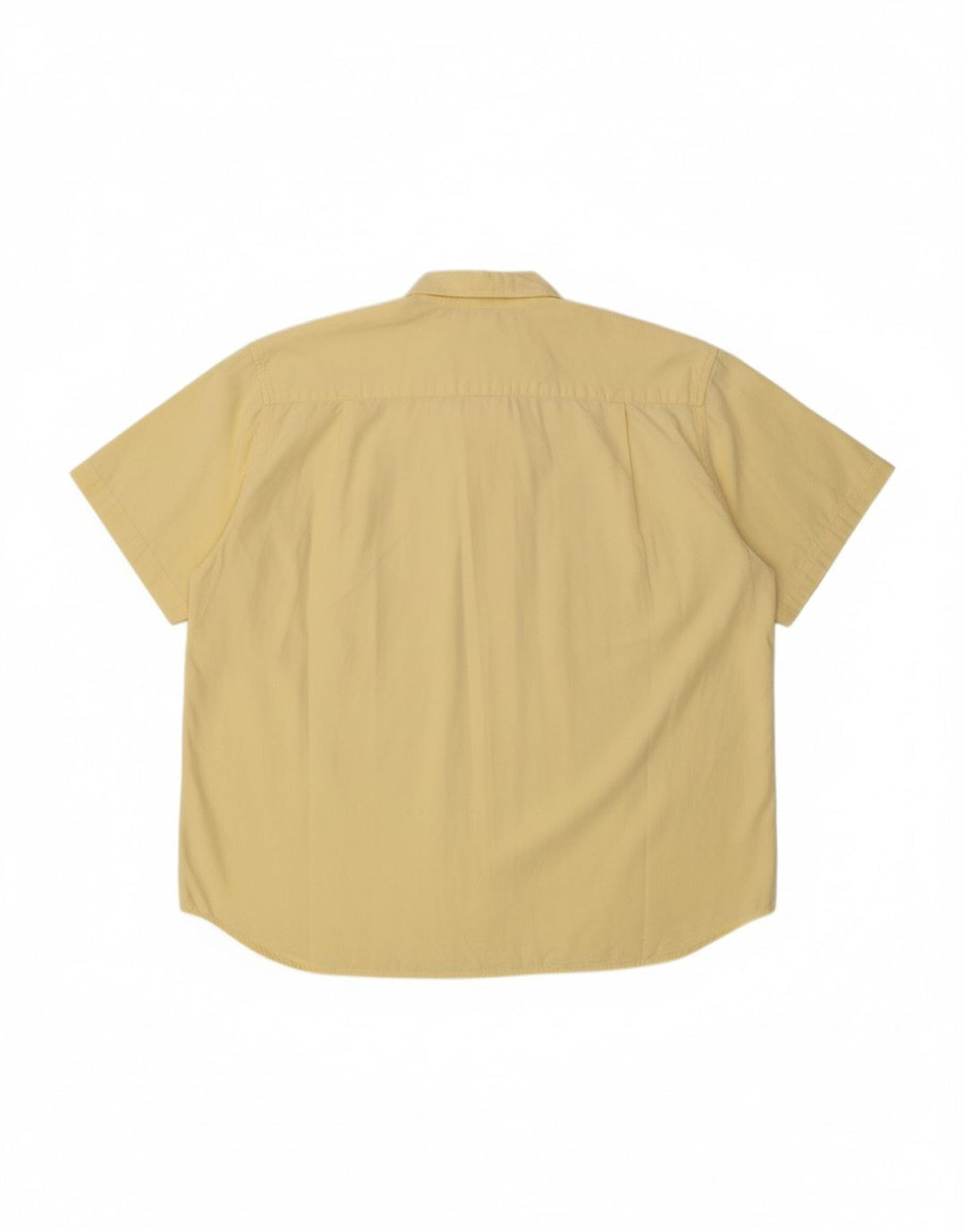 VINTAGE Mens Short Sleeve Shirt XL Yellow