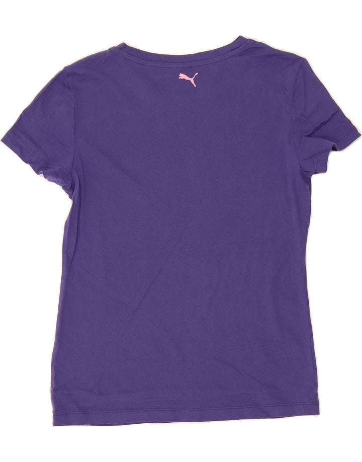 PUMA Womens Graphic T-Shirt Top UK 12 Medium Purple Vintage Puma and Second-Hand Puma from Messina Hembry 