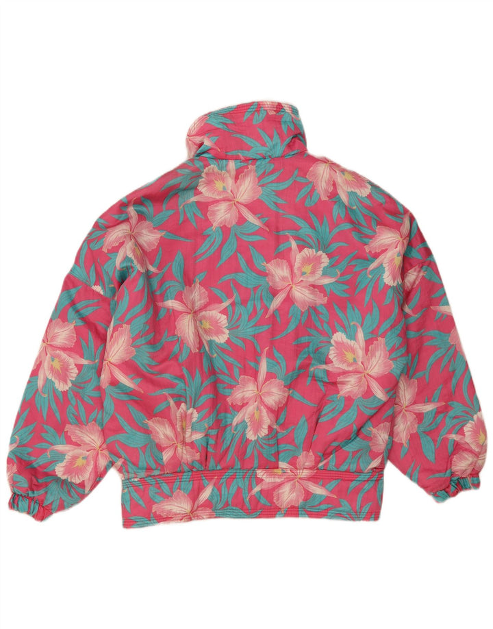Peralp Veste de ski coupe-vent surdimensionnée pour femme IT 38 XS Rose Floral Polyester