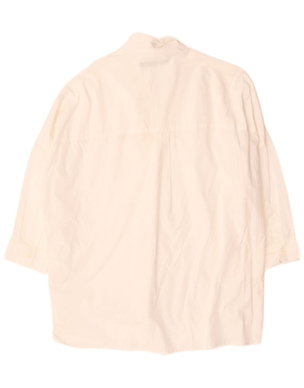 French Connection Chemise pull à manches 3/4 pour femme UK 16 Large Blanc