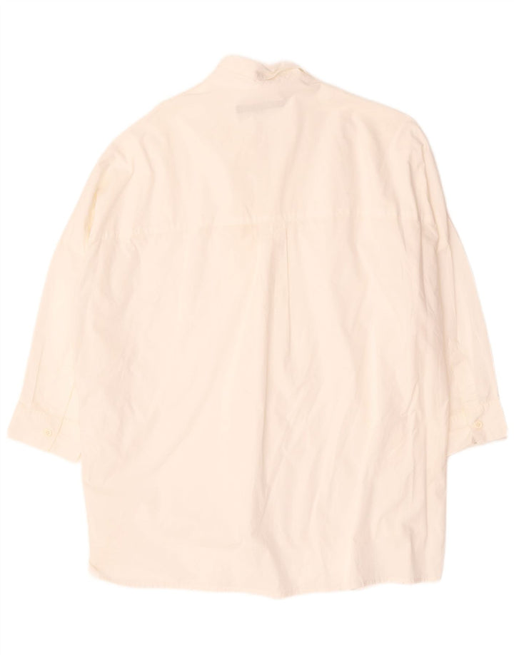 French Connection Chemise pull à manches 3/4 pour femme UK 16 Large Blanc
