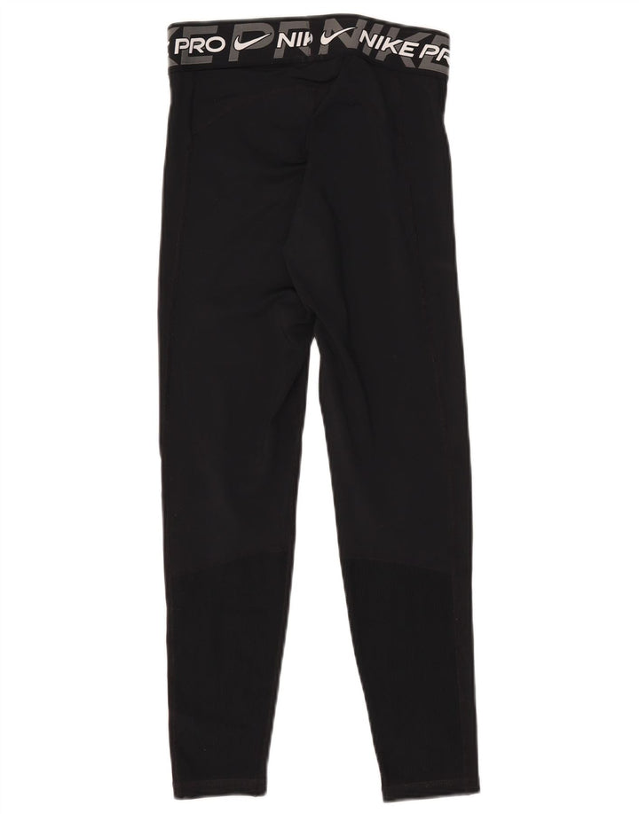 Nike Legging graphique Dri Fit pour femme UK 10 Small Noir Polyester