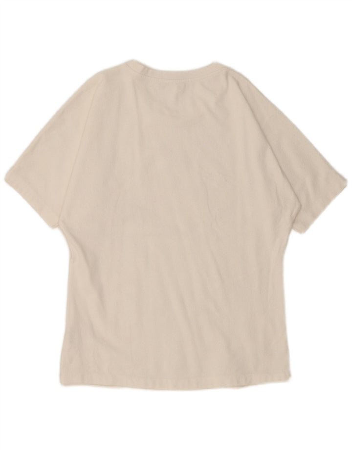 Cos T-Shirt Femme Top UK 44 Coton Blanc Moyen