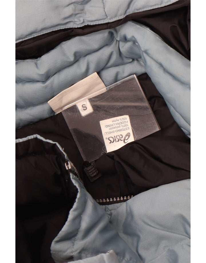 Asics Veste matelassée à capuche pour hommes UK 36 Small Bleu Polyester