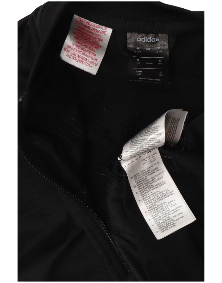 Veste de survêtement Adidas Garçon 13-14 ans Noir Polyester