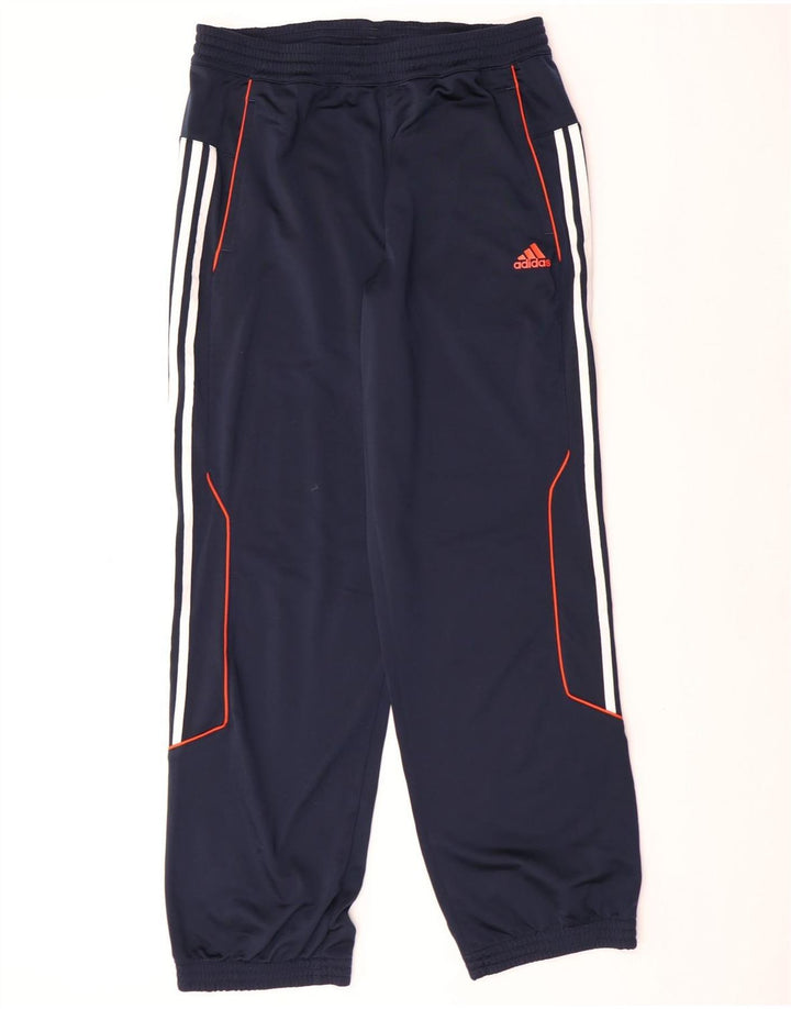ADIDAS Pantalon de survêtement pour homme UK 40/42 Bleu marine moyen Polyester