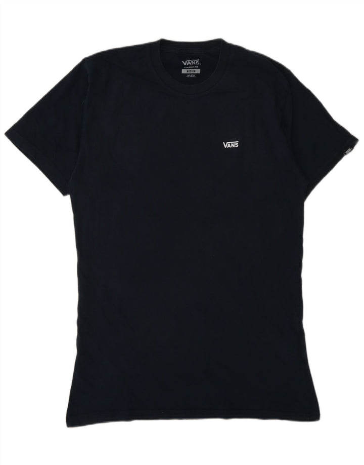 Vans T-shirt coupe classique pour homme en coton bleu marine moyen