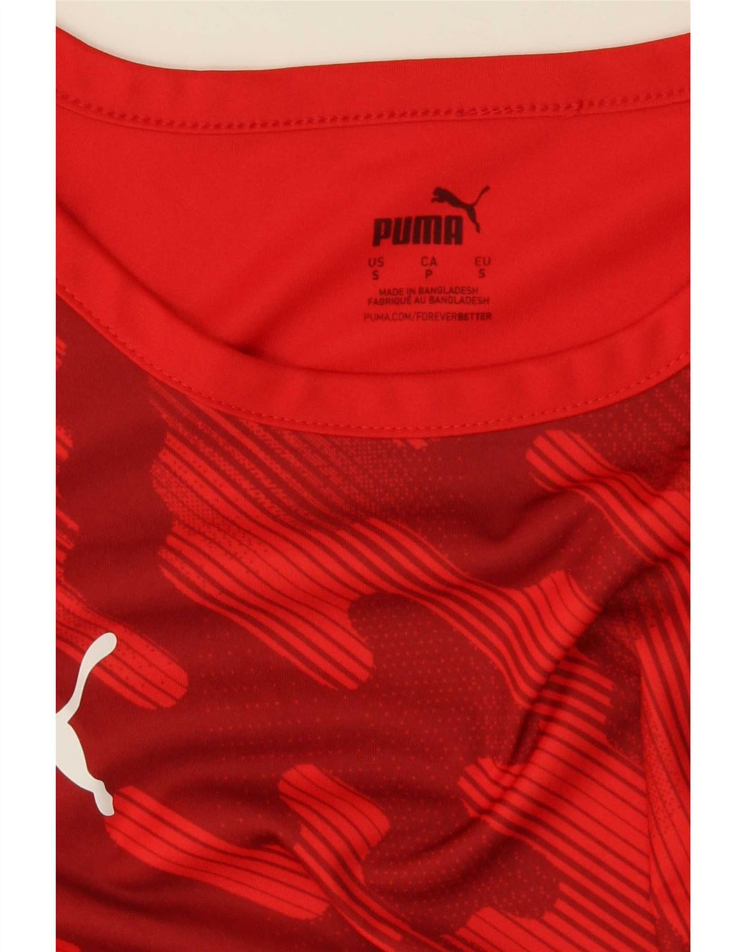 Puma T-Shirt Homme Petit Rouge Géométrique