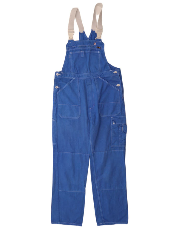 vintage Femme Dungarees Cargo Pantalon IT 44 Moyen W30 L29 Coton Bleu