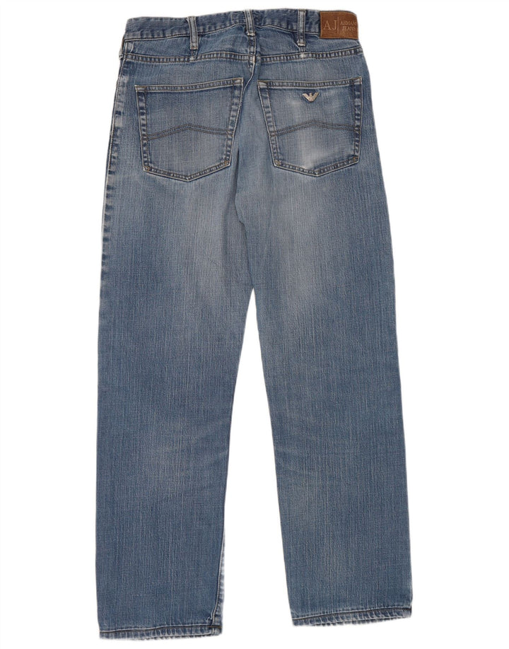 Armani Homme Jean Droit W32 L31 Bleu Coton
