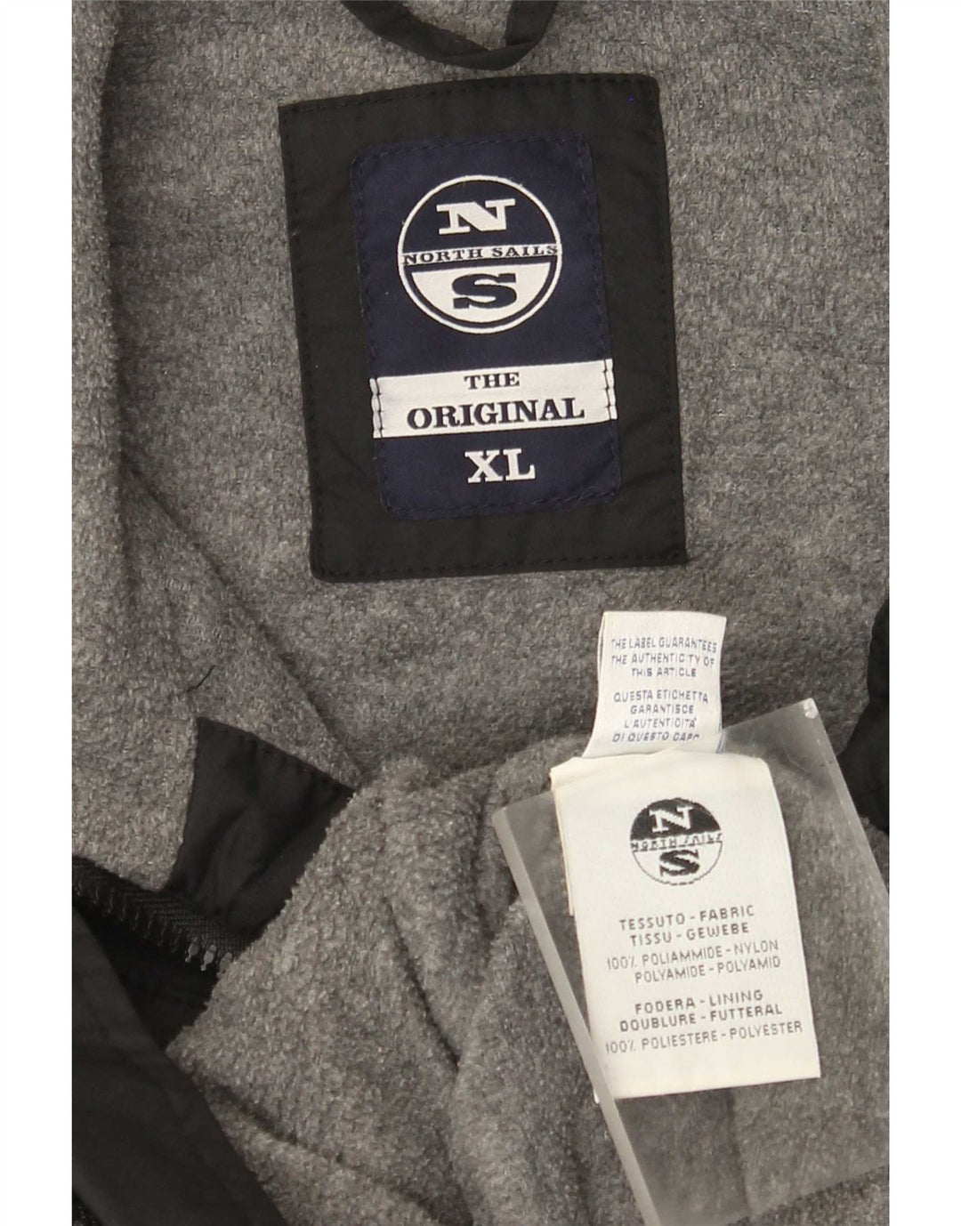North Sails Veste Bomber Homme UK 42 XL Noir Polyamide