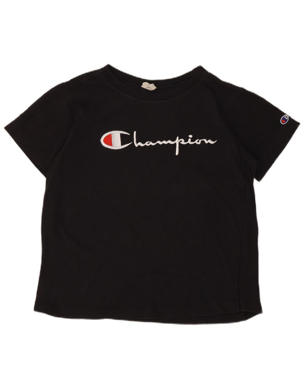 Champion T-shirt graphique pour femme UK 10 Small Noir