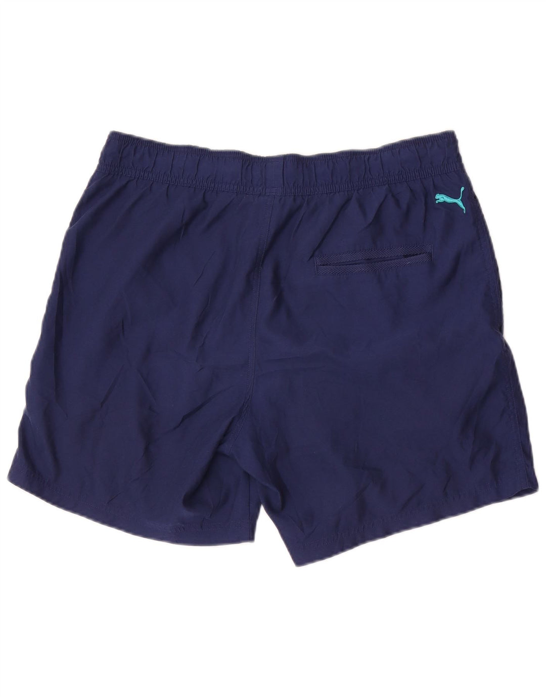 Puma Short de sport graphique pour homme, grand, bleu marine, polyester