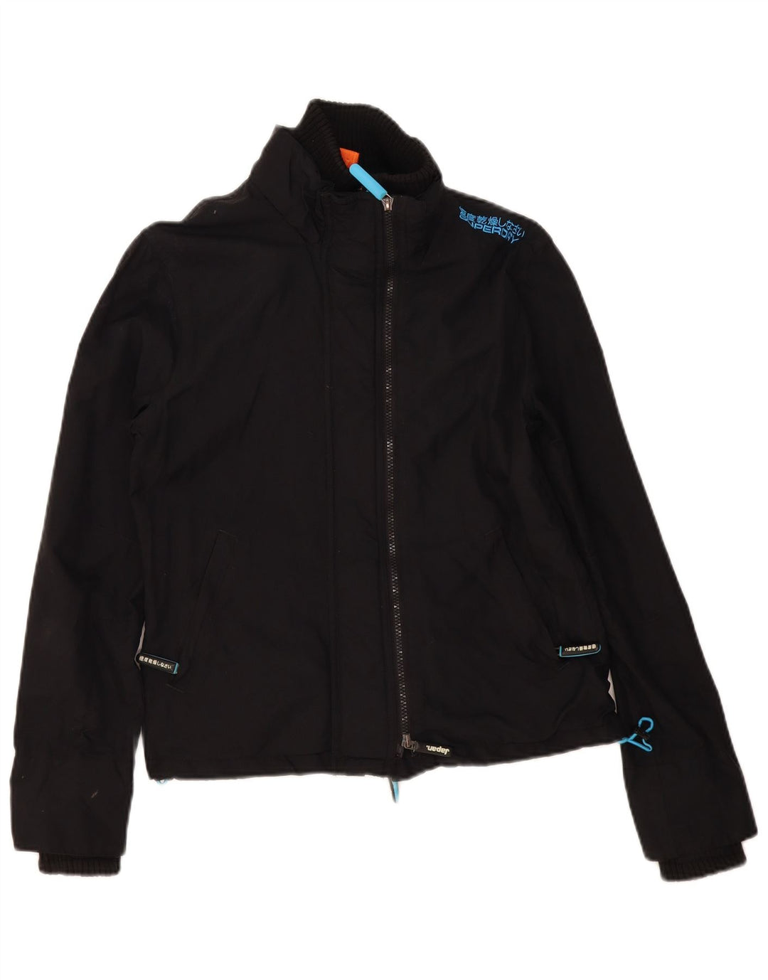 Superdry Veste coupe-vent The Windcheater pour femme UK 16 Large Noir Nylon