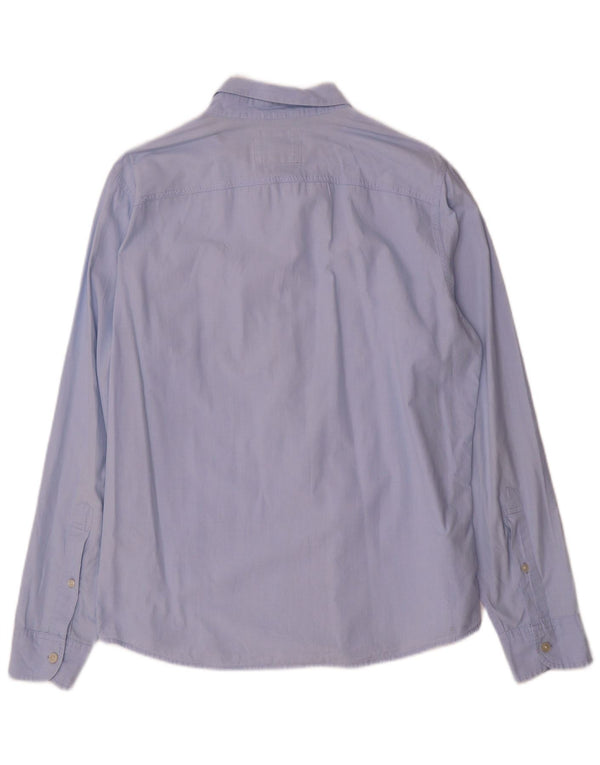 Hollister Chemise Homme Large Bleu Coton