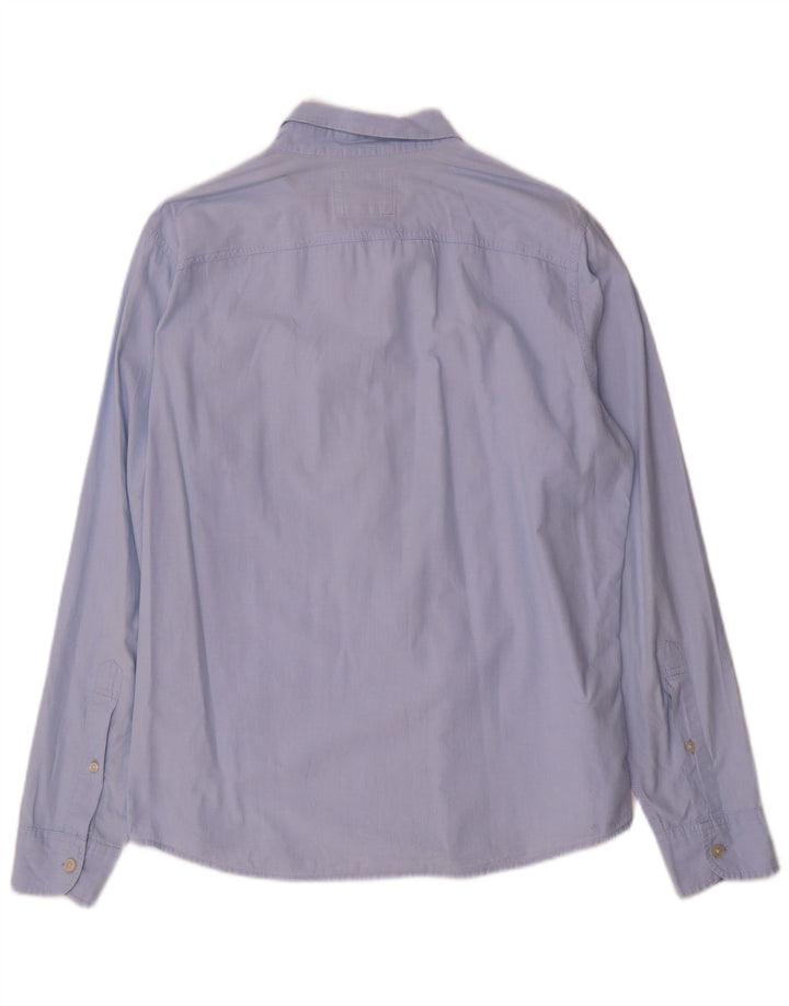 Hollister Chemise Homme Large Bleu Coton