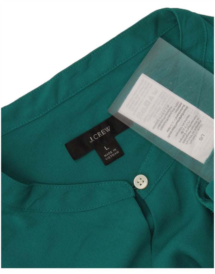 J. Crew Chemisier Femme UK 16 Large Vert Polyester