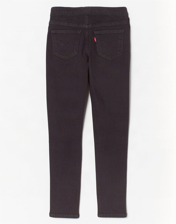 Levi's Jean skinny à enfiler pour fille 7-8 ans W22 L22 Noir Coton