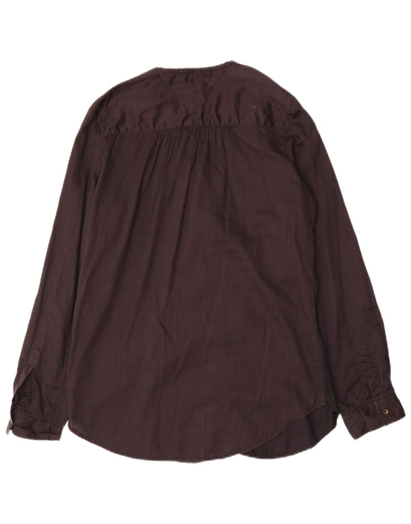Tommy Hilfiger Chemise surdimensionnée pour femme UK 10 Petit coton noir