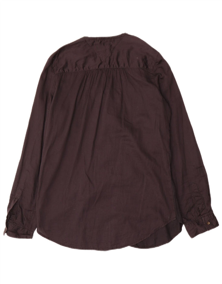 Tommy Hilfiger Chemise surdimensionnée pour femme UK 10 Petit coton noir
