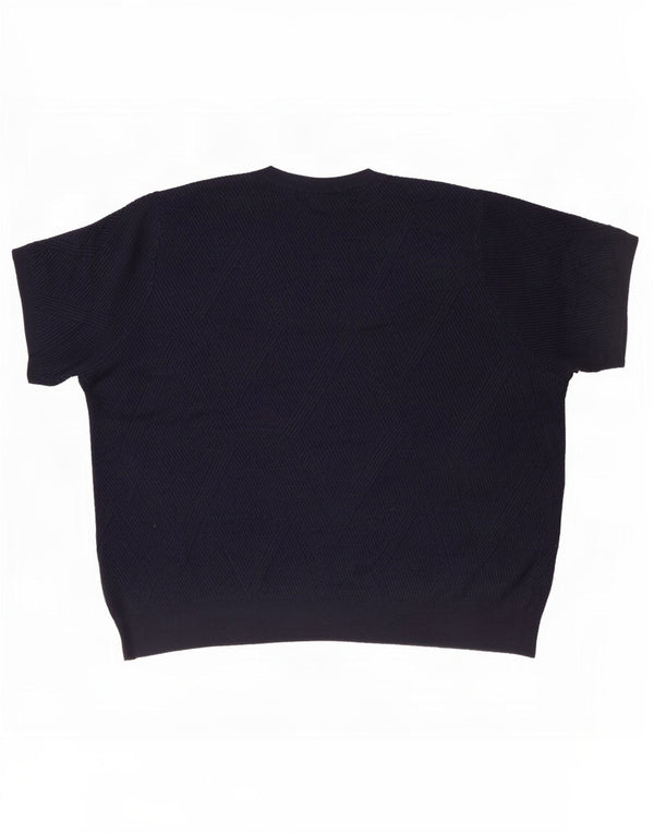 Marks & Spencer Pull ras du cou pour femme UK 18 XL Bleu marine