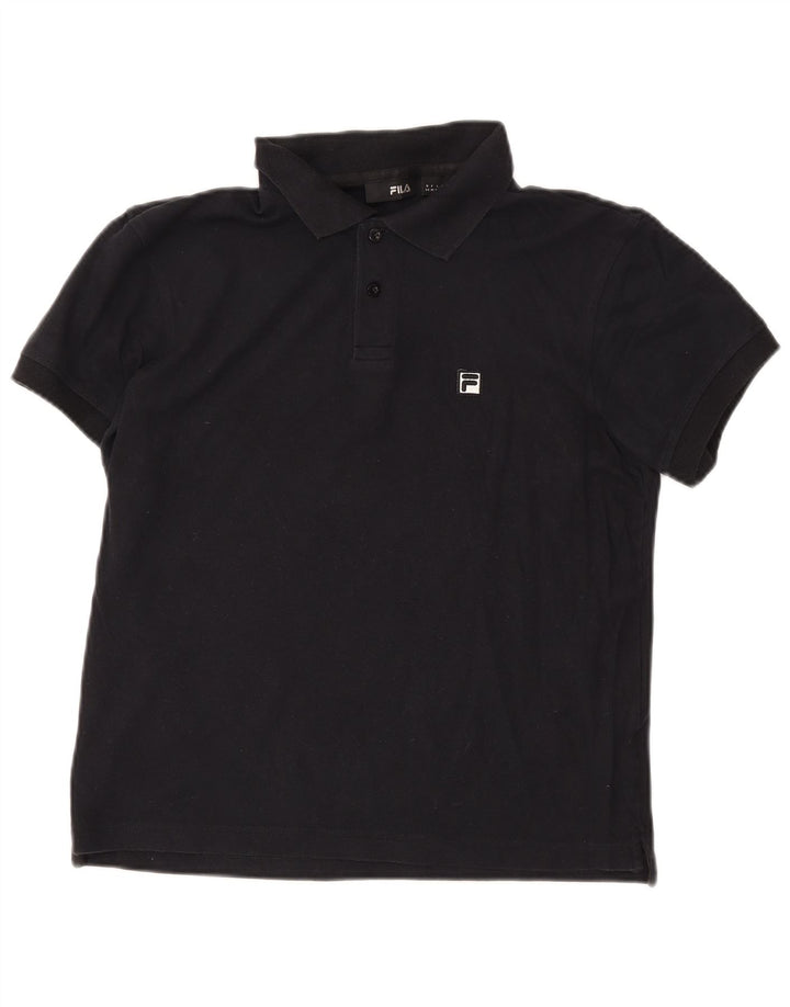 Fila Polo Homme Noir Moyen Coton