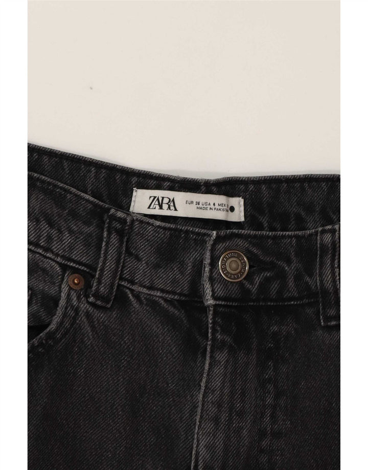 Zara Jean droit femme EU 36 Small W26 L33 coton gris