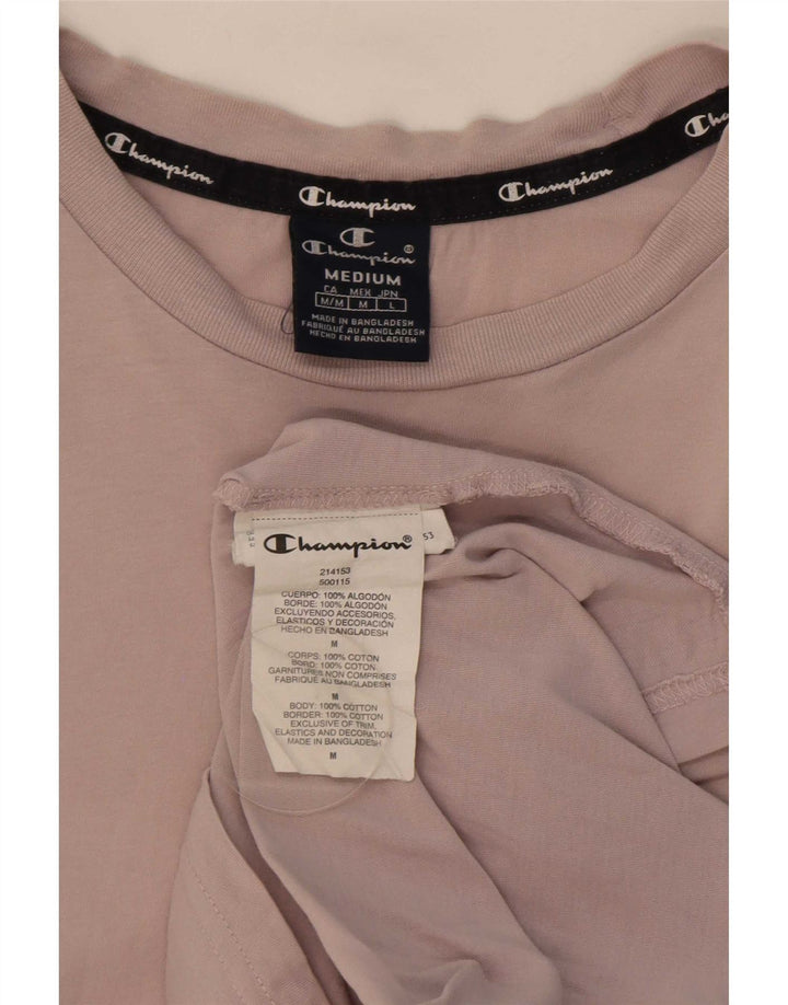 Champion T-Shirt Homme Rose Moyen Coton